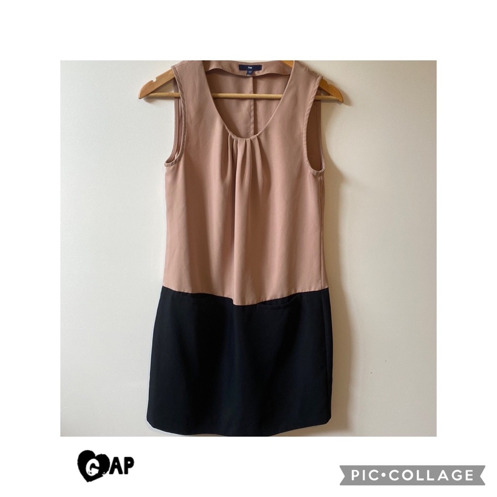 GAP Women's Midi Dress - Tan and Black